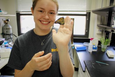 ashley hayden with butterfly