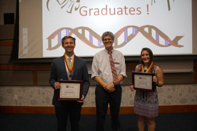 photo of duncan mackenzie and honors students