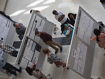 poster session from above