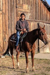 Jibran on a horse