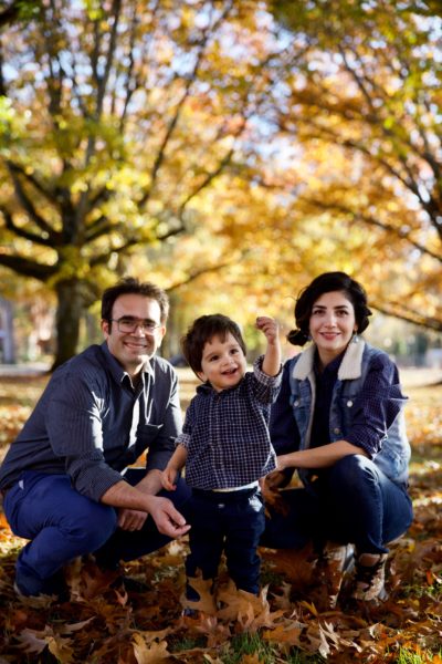 aref and tamineh with son