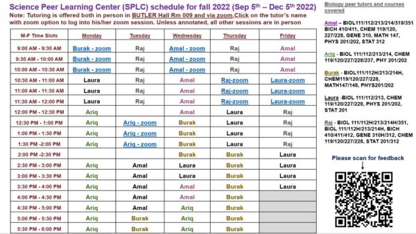 splc schedule