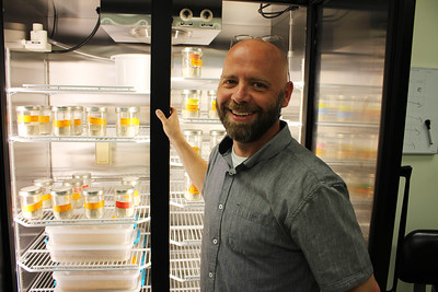 heath blackmon next to incubator