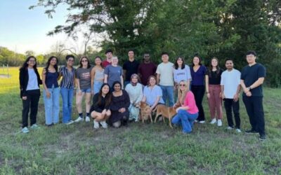 dulin lab members posing outside