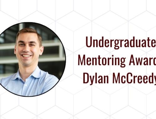 Dr. Dylan McCreedy Honored with Undergraduate Mentoring Award